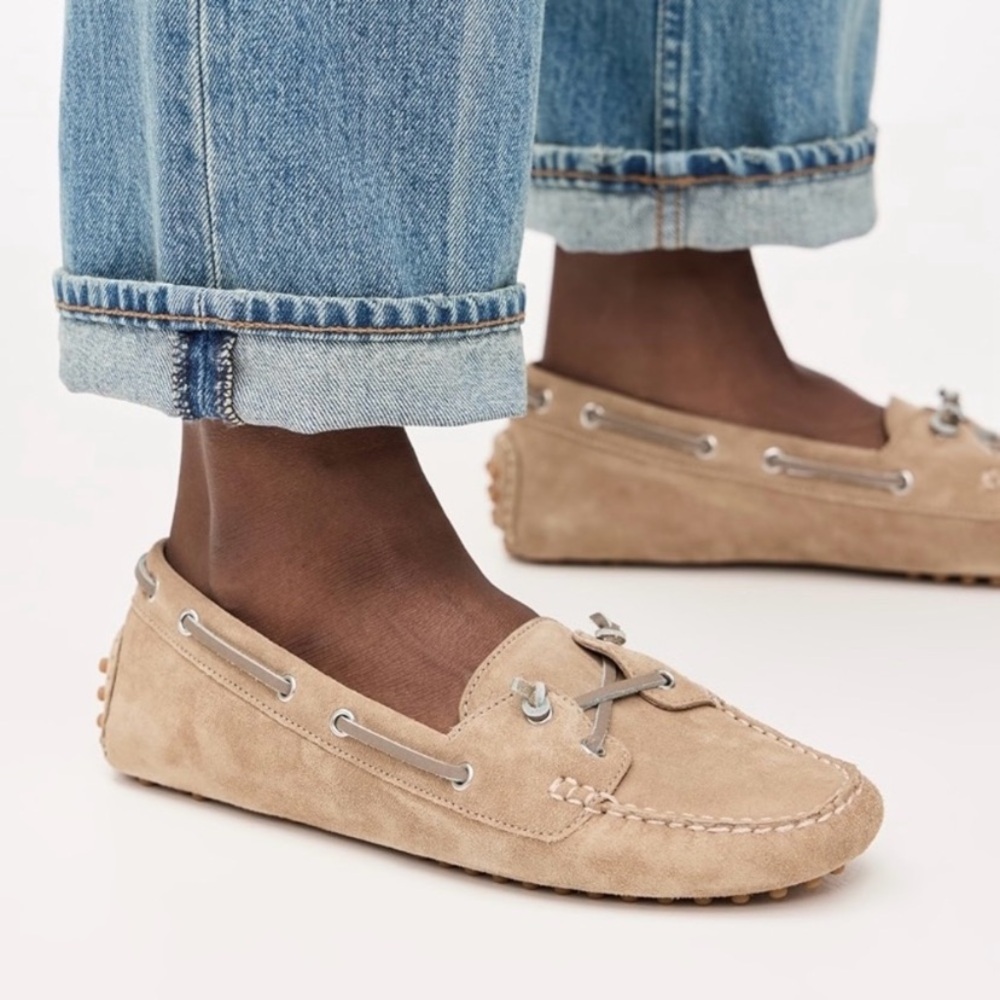 New Veronica Beard Jia Boater Flats in Sand Size 6 - Picture 14 of 14